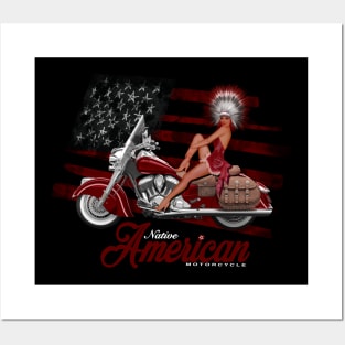 Legendary Native American Motorcycle by MotorManiac Posters and Art